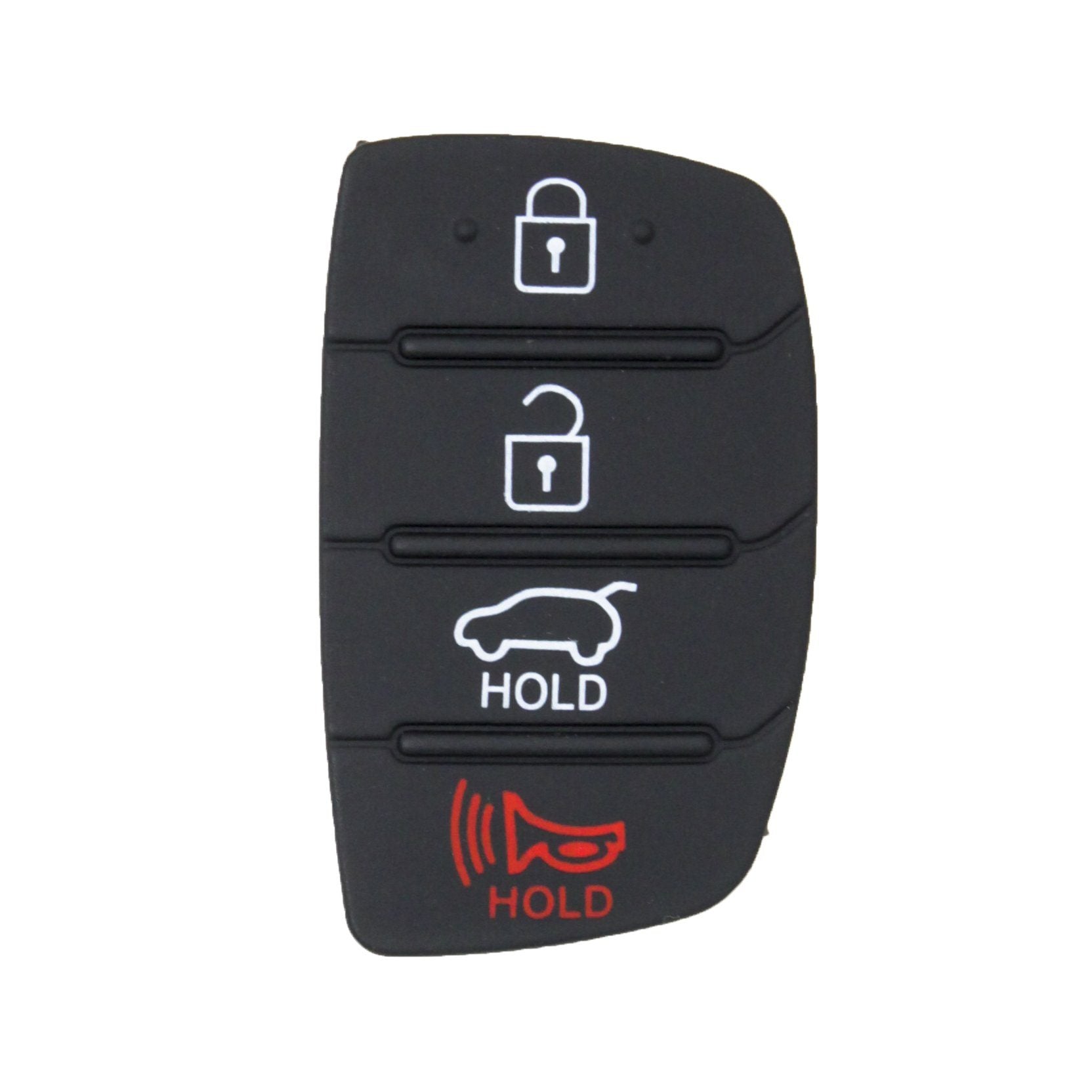 To Suit Hyundai i40 Sante Fe 4 Button Flip Key Replacement Rubber Buttons | Remote Pro